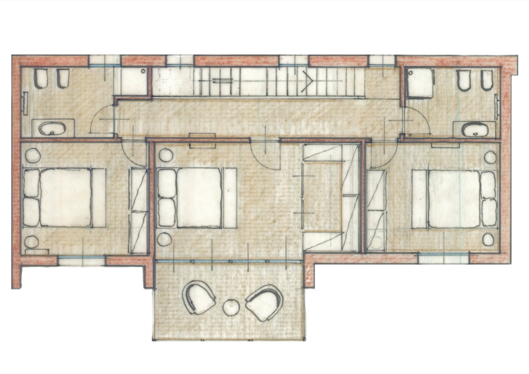 Accorpamento unità 4 e 8 — duplex piano primo